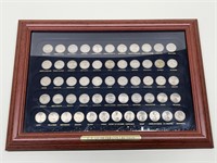 State Quarter Collection in Mahogany Display Case