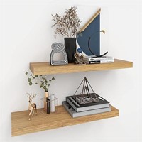 SEALED-Stylish Oak Floating Shelves