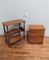 3 Drawer Stand 18" Tall & Table 23" Tall