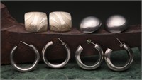 Sterling Silver Earrings - 29.74g