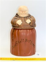 Vintage Monk cookie jar, unmarked McCoy 1968-73