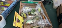 FLAT OF FISHING LURES