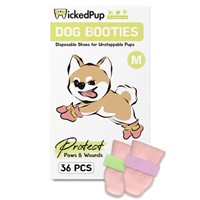 W62  WickedPup Disposable Pet Booties 36 Count