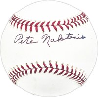 Pete Naktenis Autographed  Baseball Beckett BAS