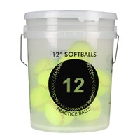 New Bucket of 12 Softballs MSRP 43.92