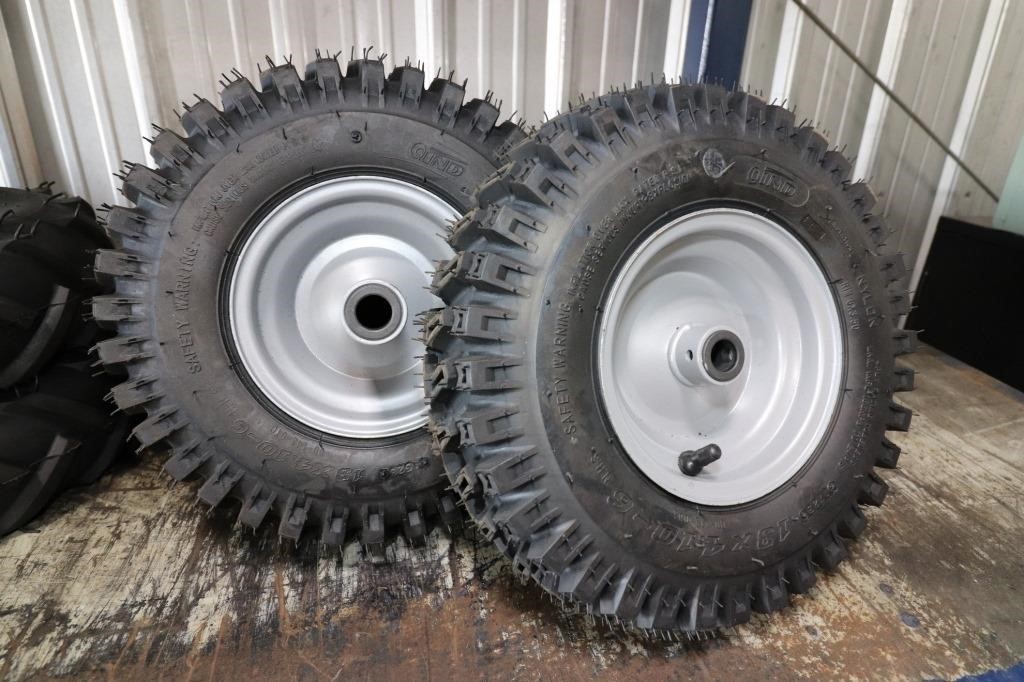 2 Utility Tires on Rims 13x4.10/6    New