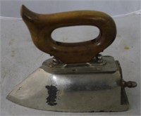 Antique Iron with Wood Handle