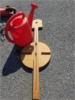 Router jig and watering can