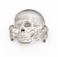 WWII GERMAN SS PANZER TOTENKOPF CAP SKULL RZM 52