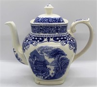Royal Sphinx Blue/White Teapot