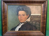 Oil on Board Portrait of Distinguished Gentleman