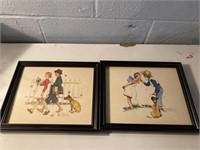 Norman Rockwell framed pictures