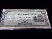 1944 Japanese Ten Pesos War note