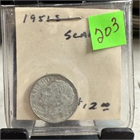 1951-S ROOSEVELT SILVER DIME