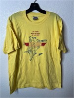 Vintage Top Gun Jet Shirt Yellow