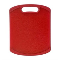 Farberware Nonslip 8x10 Plastic Cutting Board  Red
