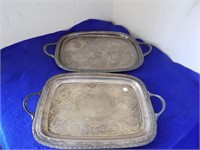 Couple Silver plate Serving Trays