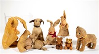 JAPANESE AND OTHER VINTAGE STUFFED ANIMAL TOYS,
