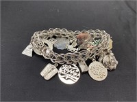 Sterling Silver Charm Bracelet