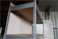 6 Shelf Metal Storage Rack w/Wood Shelves 48x18x83