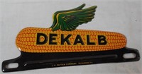 DeKalb license plate topper