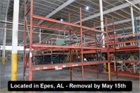 LOT, (2) SECTIONS OF 42"X98"X120" PALLET RACKING