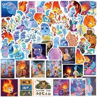 2 pack 50 Pixar Animation Movie Elemental Stickers