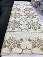 Beautiful Quilt! Hand-Stitched & Cross Stitched