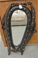 Antique Horse Collar w/ Inset Mirror
