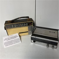 2 Vintage Transistor Radios, Tom Thumb &