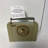 c1955 RCA Tube-Type Portable Radio, untested