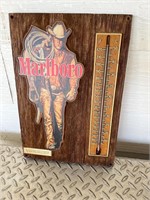 Marlboro Cowboy Cigarette Advertising Thermometer