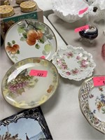 3PC MZ AUSTRIA CHINA PLATES