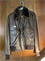 Vintage Leather Jacket Fonzie Style Size Maybe