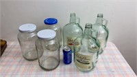 Sangria Glass Jugs and Large Pickle Jars