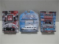 NIP Three Assorted Collectible Toy Cars
