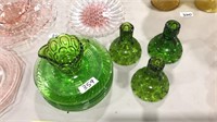 GREEN DEPRESSION GLASS