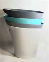 UMBRA SKINNY TRASH CANS 4 PIECES