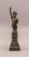 Vintage 10" Bronze Statue Of Liberty Sculpture