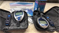 (2) One Touch Ultra 2 Blood Sugar Test Kits With