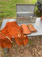 Welding Apron, gloves, rods, - all