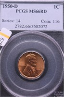 1950 PCGS MS66 RED LINCOLN CENT
