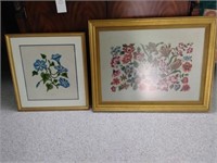 Flower Needlepoint Pictures