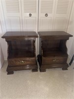 Pair Of mahogany Ethan Allen Night Stands