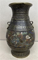 Decorative metal vase