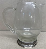 Sterling silver band pitcher