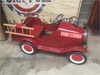 1980's Fire truck pedal car