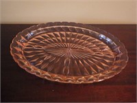 Vintage Peach Divided Serving Dish