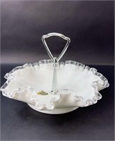 FENTON SILVER CREST SERVING DISH