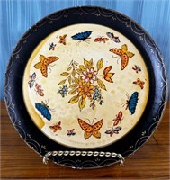 9'' Hand Painted Butterfly Plate